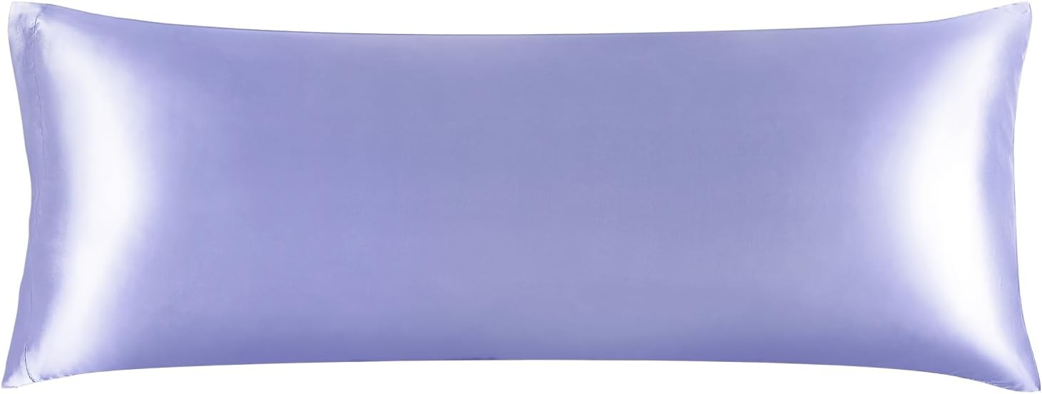 BEDELITE Satin Pillowcase for Hair and Skin, Super Soft and Cooling Similar to Silk Pillow Cases 2 Pack with Envelope Closure, Gift for Women Men(20"x30" Queen Size, Dark Grey)