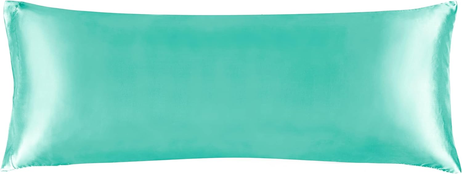 BEDELITE Satin Pillowcase for Hair and Skin, Super Soft and Cooling Similar to Silk Pillow Cases 2 Pack with Envelope Closure, Gift for Women Men(20"x30" Queen Size, Dark Grey)