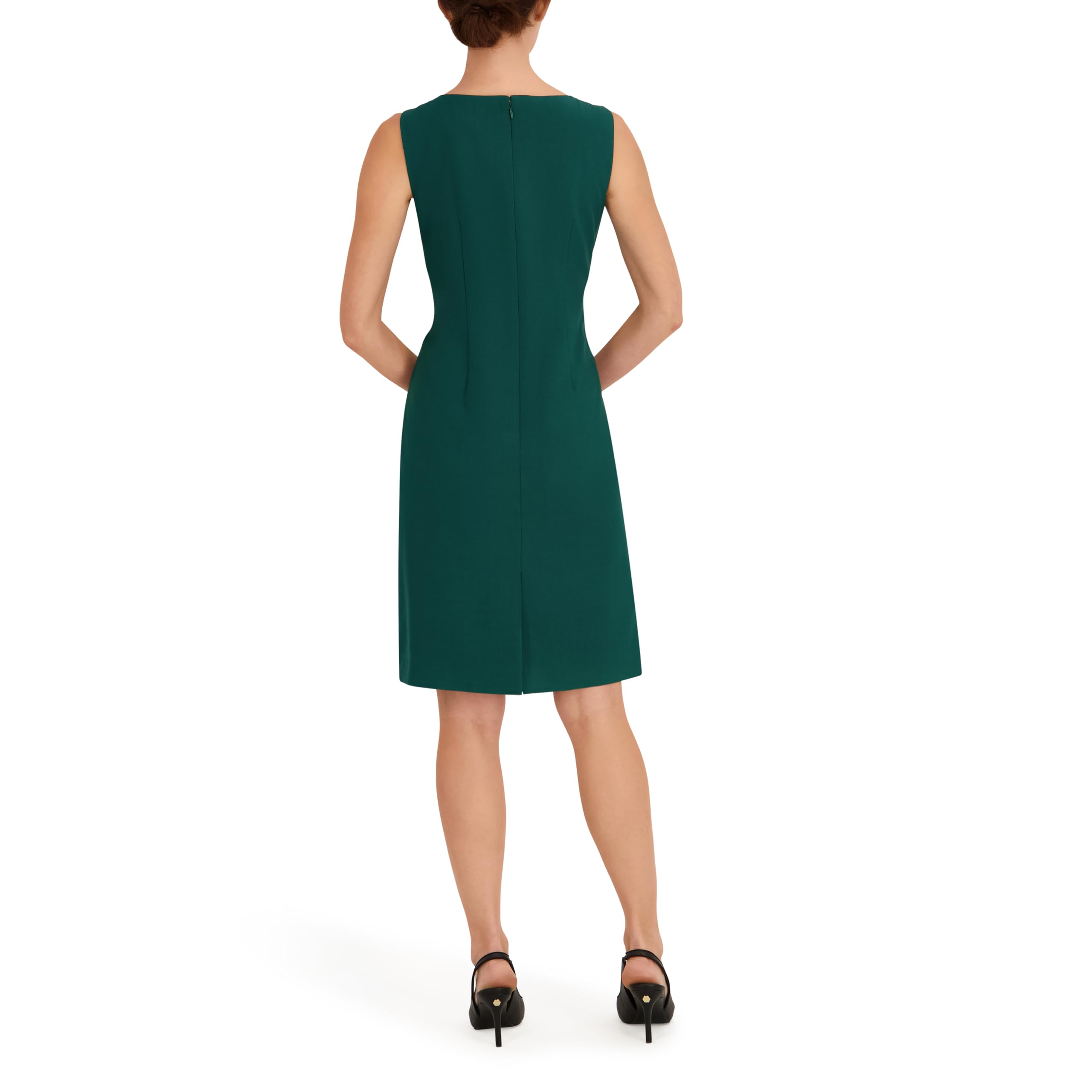 Le Suit Women's Long Coat & Basic Sheath Dress