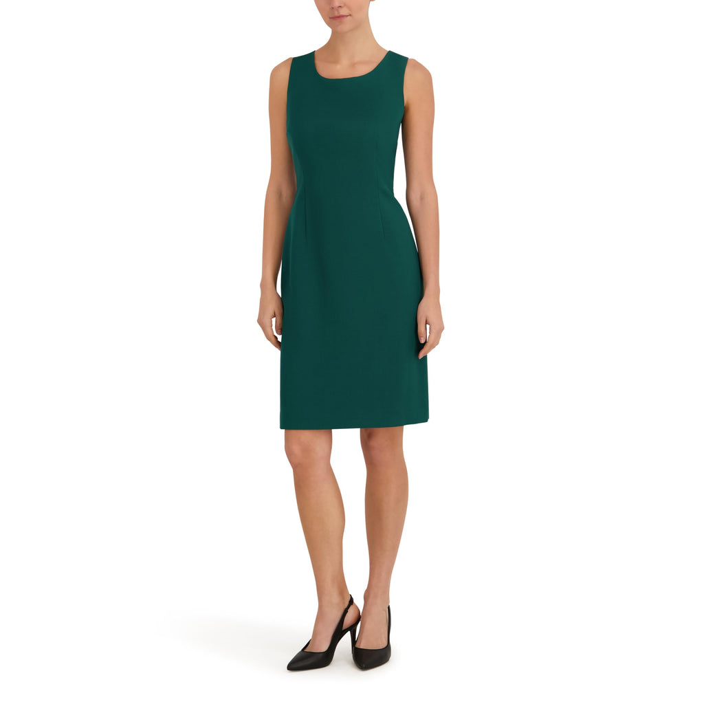 Le Suit Women's Long Coat & Basic Sheath Dress
