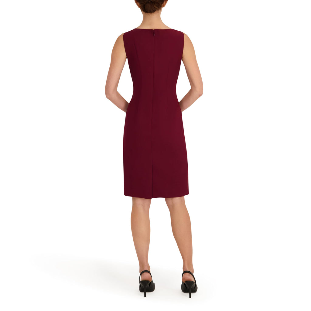 Le Suit Women's Long Coat & Basic Sheath Dress
