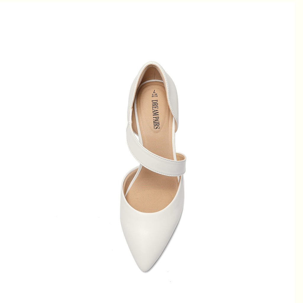DREAM PAIRS Women's High Heels Pumps Dress Closed Pointed Toe Comfortable D'Orsay Pumps Shoes for Work Office Wedding Dancing Charmane