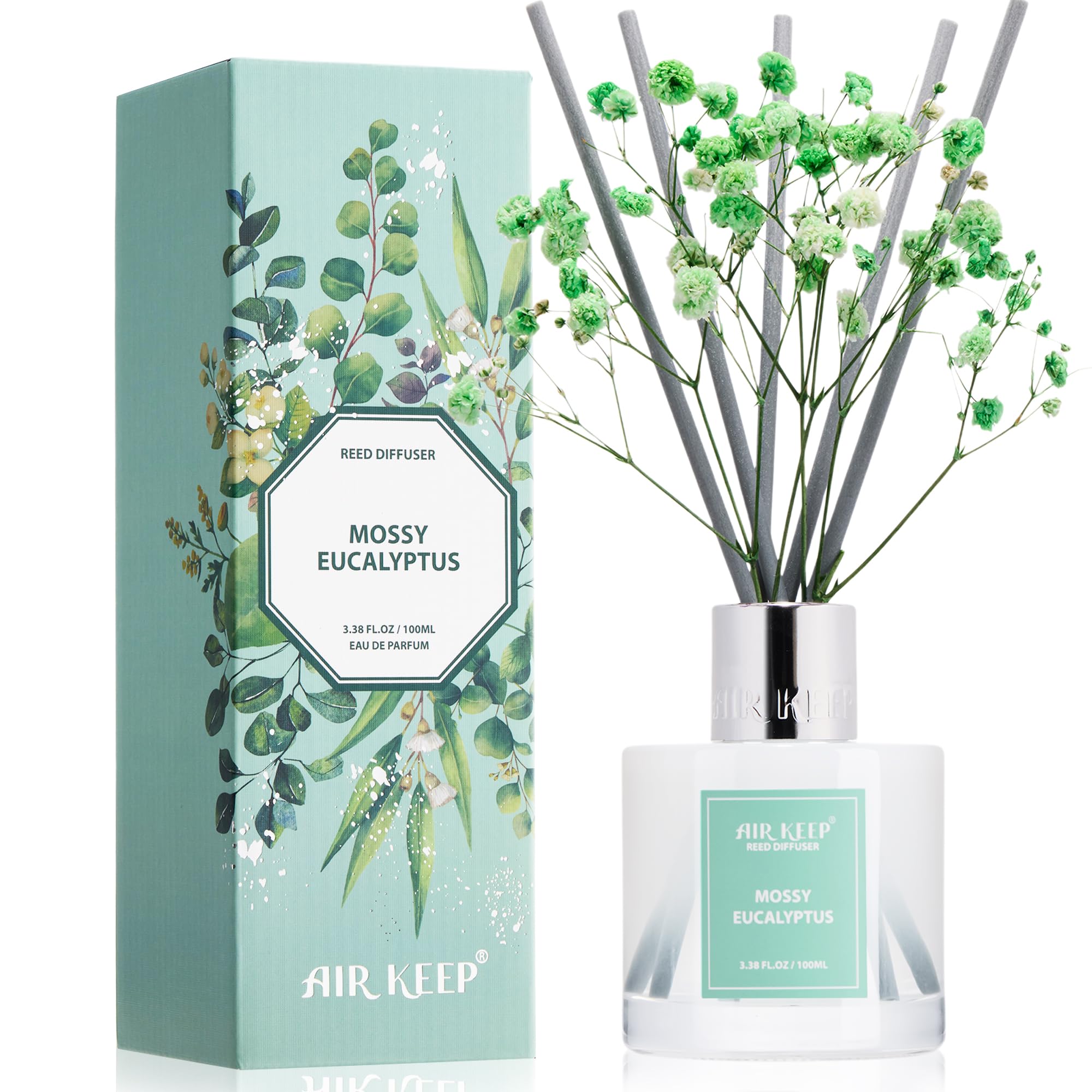 Airkeep Clean Linen Reed Diffuser Set