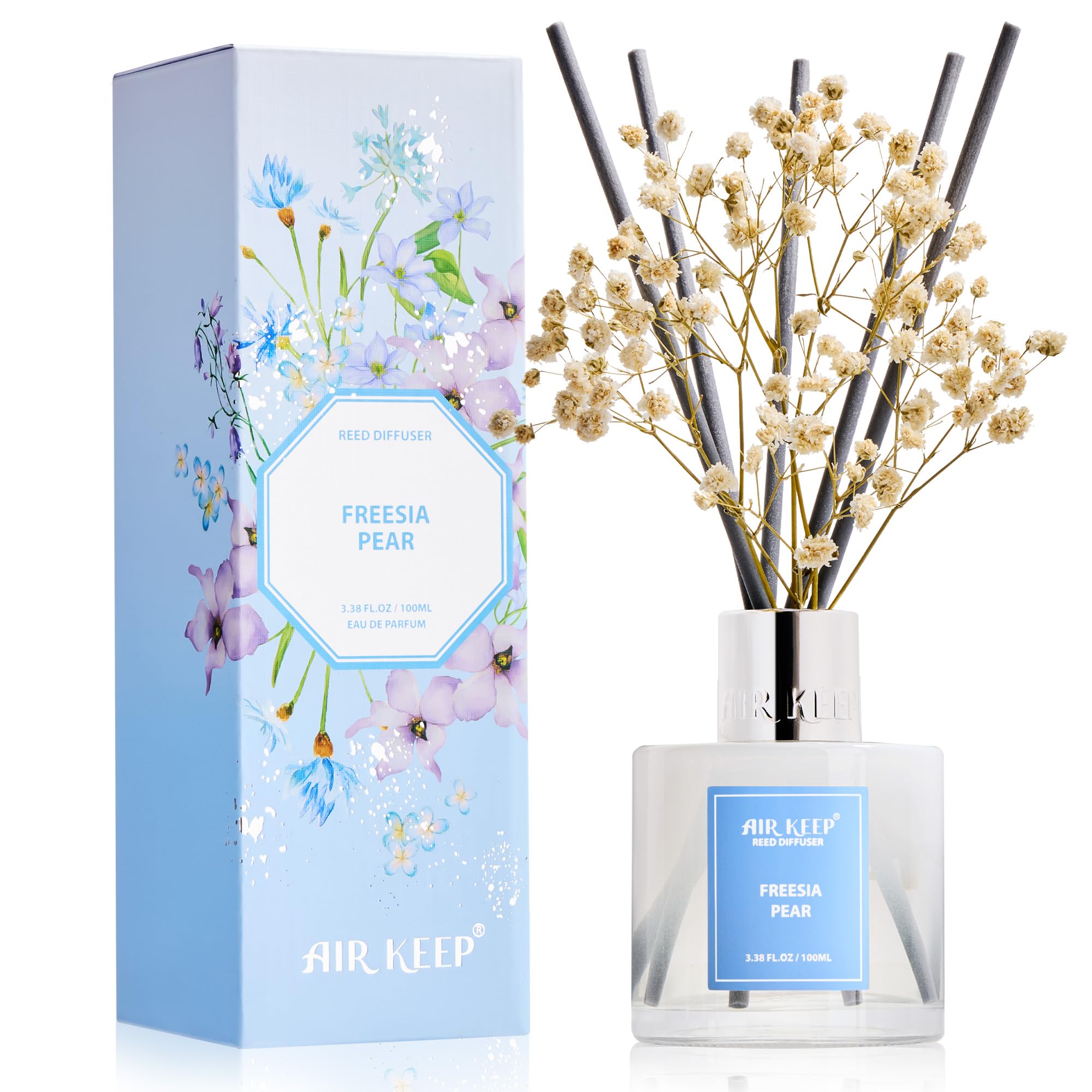 Airkeep Clean Linen Reed Diffuser Set
