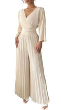 Wide-Leg Pleated Jumpsuit